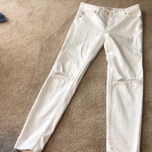 White free people jeans